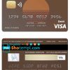 editable template, Cyprus Ancoria bank visa credit card template in PSD format, fully editable