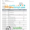 editable template, Eritrea Central bank statement template in Word and PDF format