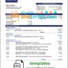 editable template, Ethiopia Dashen proof of address bank statement template in Word and PDF format