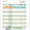 editable template, Fiji Bank of South Pacific bank statement template in Word and PDF format