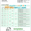 editable template, Finland Aktia Bank statement template in Word and PDF format