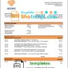 editable template, Gambia Access bank statement template in Word and PDF format