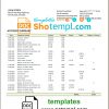 editable template, Gambia Arab Gambian Islamic bank statement template in Word and PDF format