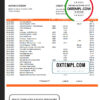 editable template, Georgia Bank of Georgia proof of address statement template in Word and PDF format, fully editable