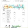 editable template, Ghana Ecobank proof of address bank statement template in Word and PDF format