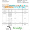 editable template, Guinea Banque Islamique de Guinée proof of address bank statement template in Word and PDF format