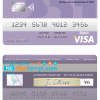 editable template, Haiti BRH bank visa card template in PSD format, fully editable