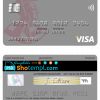 editable template, Hawaii National Bank visa card template in PSD format, fully editable