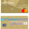 editable template, Hungary Erste Bank mastercard template in PSD format, fully editable