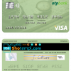editable template, Hungary OTP Bank visa card template in PSD format, fully editable