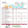 editable template, Iceland Landsbanki proof of address bank statement template in Word and PDF format
