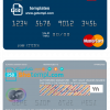 editable template, Iceland Landsbankinn mastercard template in PSD format, fully editable
