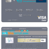 editable template, Iceland Landsbankinn visa card template in PSD format, fully editable