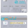 editable template, Iceland MP Banki visa card template in PSD format, fully editable