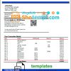 editable template, India Indian Overseas Bank statement template in Word and PDF format