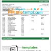 editable template, India Punjab and Sind Bank statement template in Word and PDF format