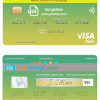 editable template, India Punjab and Sind Bank visa card template in PSD format, fully editable