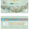 editable template, Indonesia Bank BTPN visa card template in PSD format, fully editable