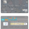 editable template, Indonesia Bank Mandiri visa card template in PSD format, fully editable