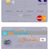 editable template, Iran Bank Saderat bank mastercard template in PSD format, fully editable