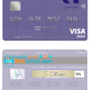 editable template, Iran Bank Saderat bank visa card template in PSD format, fully editable