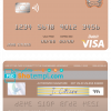 editable template, Iran Sepah bank visa card template in PSD format, fully editable