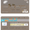 editable template, Iraq Rasheed Bank visa card template in PSD format, fully editable