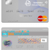 editable template, Ireland Bank of Ireland mastercard template in PSD format, fully editable