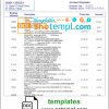 editable template, Ireland Bank of Ireland bank statement template in Word and PDF format
