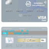 editable template, Ireland Bank of Ireland visa card template in PSD format, fully editable