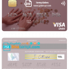 editable template, Italy UniCredit Bank visa card fully editable template in PSD format