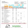 editable template, Italy Unicredit bank statement template in .doc and .pdf format, fully editable