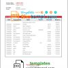 editable template, Jamaica Scotiabank bank statement template in Word and PDF format