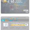 editable template, Jordan Arab Banking Corporation (ABC) visa card fully editable template in PSD format