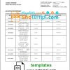 editable template, Kiribati ANZ bank statement template in Word and PDF format