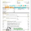 editable template, Laos LCNB Bank statement template in Word and PDF format