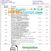 editable template, Lebanon Byblos Bank statement template in Word and PDF format