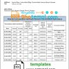 editable template, Lebanon Cedrus Bank statement template in Word and PDF format