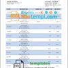 editable template, Lesotho Standard Lesotho Bank statement template in Word and PDF format