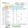 editable template, Liberia Access Bank statement template in Word and PDF format