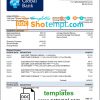 editable template, Liberia Global Bank statement template in Word and PDF format