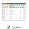 editable template, Libya Sahara Bank statement template in Word and PDF format
