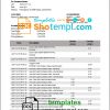 editable template, Liechtenstein LGT bank statement template in Word and PDF format