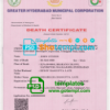 editable template, India death certificate template in PSD format, fully editable