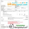 editable template, USA Toyota invoice template in Word and PDF format, fully editable