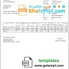 editable template, USA Xiaomi invoice template in Word and PDF (.doc and .pdf) format