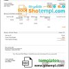 editable template, USA Orange invoice template in Word and PDF format, fully editable