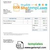 editable template, USA SAP invoice template in Word and PDF format, fully editable