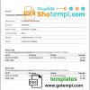 editable template, USA Facebook invoice template in Word and PDF format, fully editable
