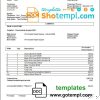 editable template, USA Lowe's invoice template in Word and PDF format, fully editable